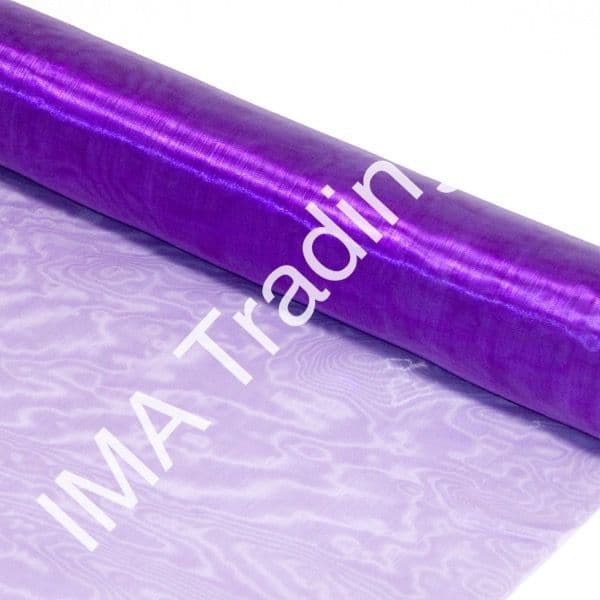 Cadbury Purple Organza Fabric Roll 29cm X 25m