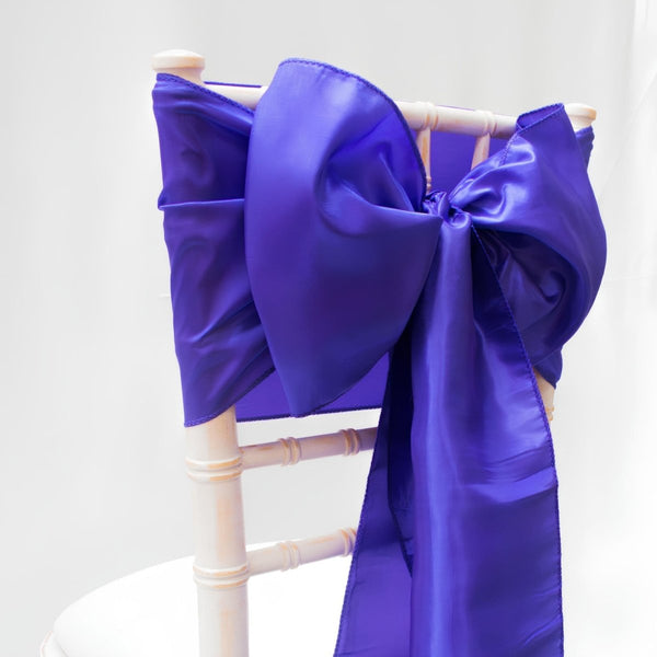 Cadbury Purple Taffeta Sashes