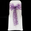 Cadburys Purple 2 flocked organza sashes*