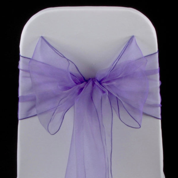 CADBURYS PURPLE ORGANZA SASH 23cm