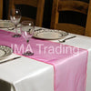 Cerise Organza Table Runner