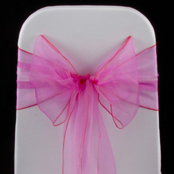 CERISE PINK ORGANZA SASH 23cm