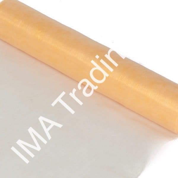 Champagne Gold Organza Fabric Roll 40cm X 9m