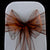 CHOCOLATE BROWN ORGANZA SASH 23cm - BUNDLE DEAL 100 SASHES