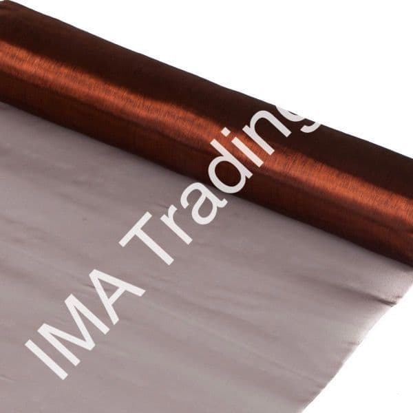 Chocolate Organza Fabric Roll 29cm X 25m