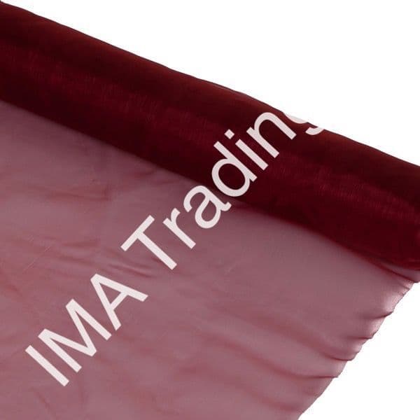 Claret Organza Fabric Roll 40cm X 9m