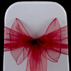 CLARET ORGANZA SASH 23cm