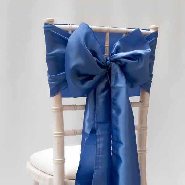 Cobalt Blue Taffeta Sashes
