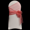 Coral Organza Chair Cover Sash 35cm