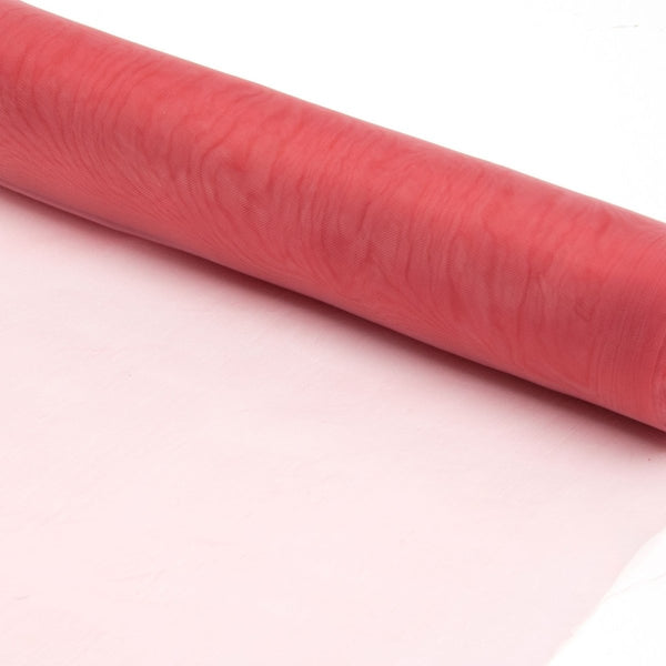 Coral Organza Fabric Roll 80cm X 25m