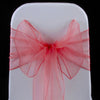 CORAL ORGANZA SASH 23cm