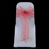 CORAL ORGANZA SASH 23cm - BUNDLE DEAL 100 SASHES