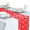 Coral Rosette Table Runner