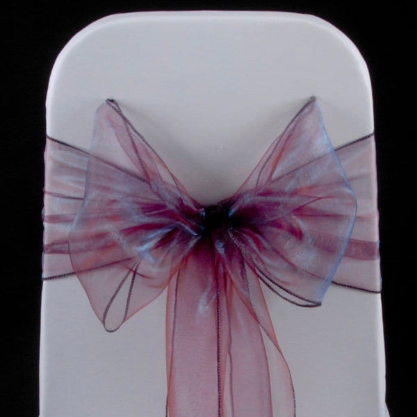 CRYSTAL PURPLE ORGANZA SASH 23cm