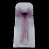 CRYSTAL PURPLE ORGANZA SASH 23cm