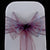 Crystal purple organza sashes bow 18cm