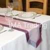 CRYSTAL PURPLE TAFFETA EDGED ORGANZA TABLE RUNNER - WAS £2.59!