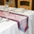 CRYSTAL PURPLE TAFFETA EDGED ORGANZA TABLE RUNNER - WAS £2.59!
