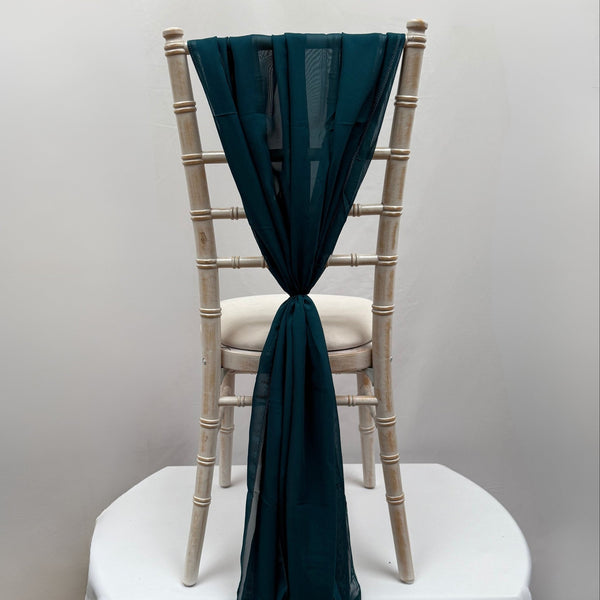 Teal Chiffon Vertical Drape New (pack Of 5) -- IMA Trading Ltd