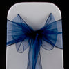 DARK NAVY ORGANZA SASH 23cm