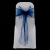 DARK NAVY ORGANZA SASH 23cm