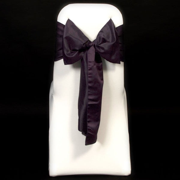 DARK PURPLE SATIN SASH