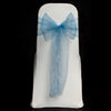DENIM ORGANZA SASH 23cm / DUSKY BLUE