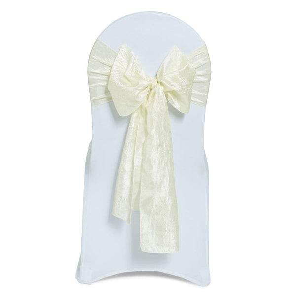 Discontinued Yellow Ivory Taffeta Sashes