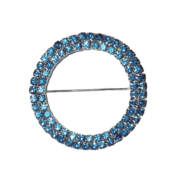 Dusty Blue Diamante buckles / brooches