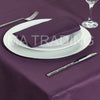 EGGPLANT ROUND TABLECLOTH 180 cm / 70" round