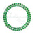 Emerald Diamante buckles / brooches