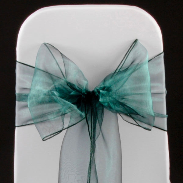 EMERALD GREEN ORGANZA SASH 23cm