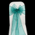 EMERALD TEAL / PEACOCK ORGANZA SASH 23cm