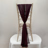 Rich Plum Purple Chiffon Vertical Drape New (pack Of 5)