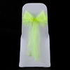 FLUORESCENT GREEN ORGANZA SASH 23cm - BUNDLE DEAL 100 SASHES