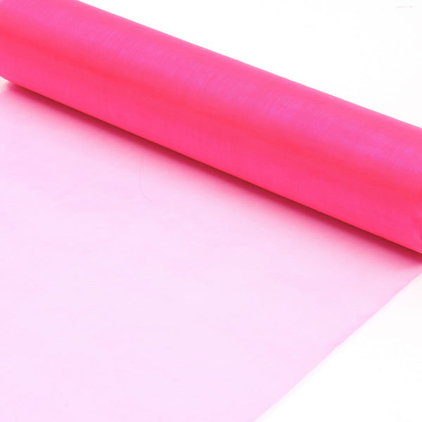 Fluorescent Pink Organza Fabric Roll 70cm X 10m