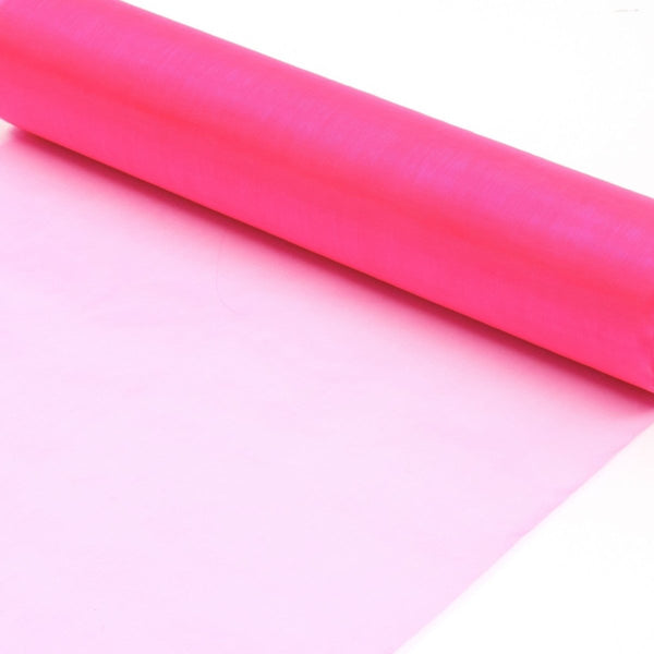 Fluorescent Pink Organza Fabric Roll 70cm X 10m
