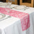 Fuchsia Flocked Organza Table Runner