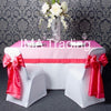 Fuchsia Taffeta Border Organza Overlay