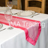 FUCHSIA TAFFETA EDGED ORGANZA TABLE RUNNER - WAS £2.59!