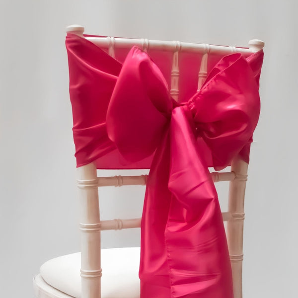 Fuchsia Taffeta Sash