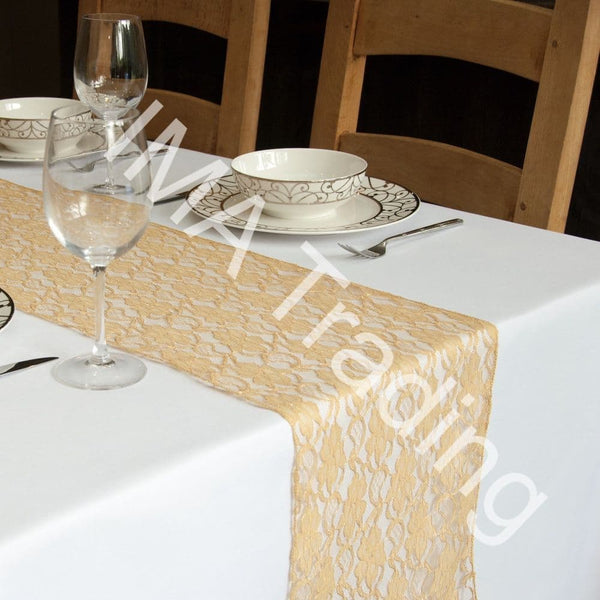 Gold Lace Table Runner