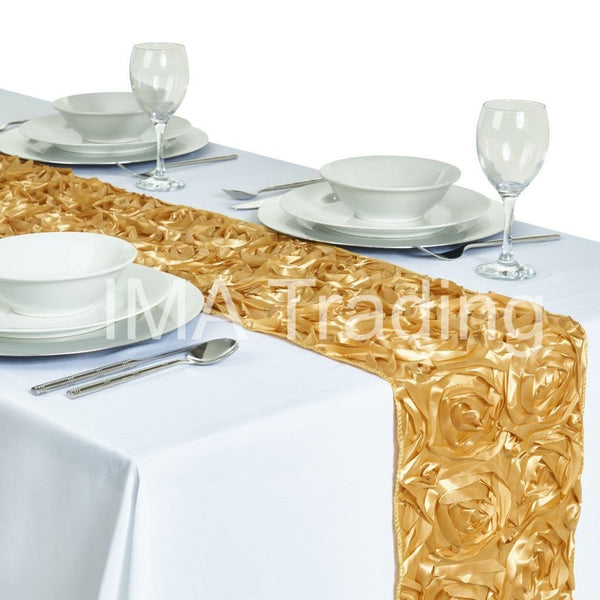 Gold Rosette Table Runner