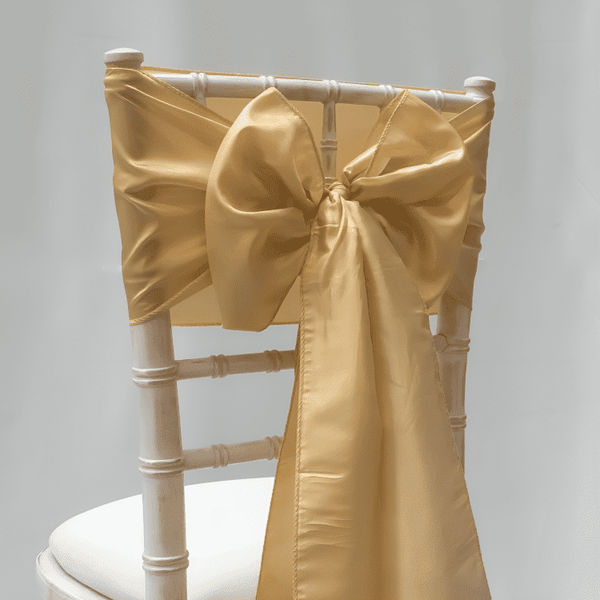 Gold Taffeta Sashes