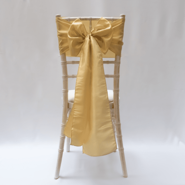 Gold Taffeta Sashes