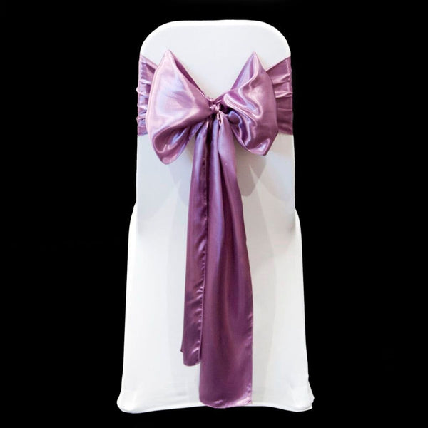 GRAPE SATIN SASH