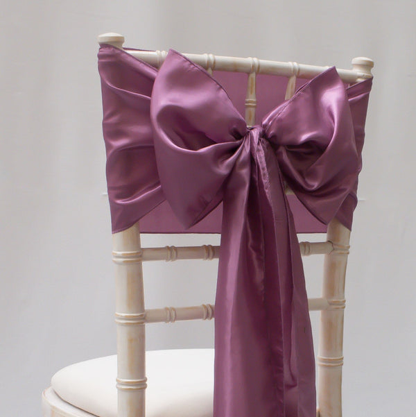 Grape Taffeta Sashes