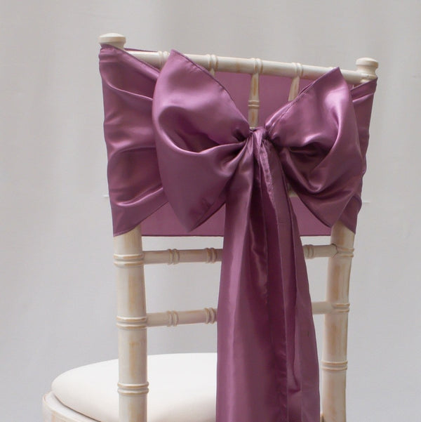 Grape Taffeta Sashes