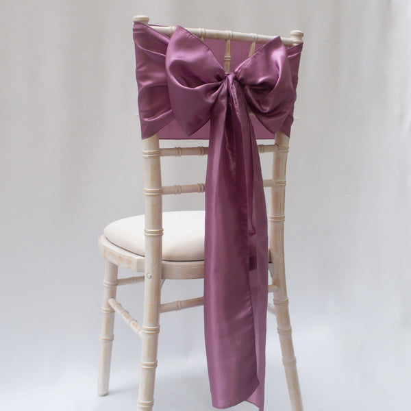 Grape Taffeta Sashes