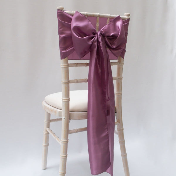 Grape Taffeta Sashes